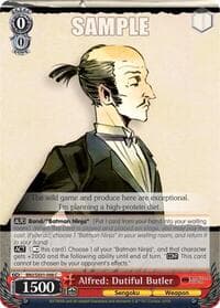 Alfred: Dutiful Butler - Batman Ninja - Weiss Schwarz card