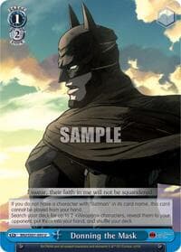 Donning the Mask - Batman Ninja - Weiss Schwarz card