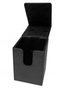 Suede Collection Alcove Flip Box - Jet Black - Ultra Pro Deck Boxes - Deck Boxes card