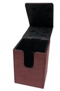 Suede Collection Alcove Flip Box - Ruby - Ultra Pro Deck Boxes - Deck Boxes card