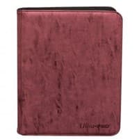 Suede Collection 9-Pocket Premium PRO-Binder - Ruby - Ultra Pro Storage Albums - Storage Albums card