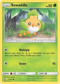 Sewaddle (6) - SM - Unified Minds - Pokemon card