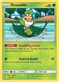 Sewaddle (7) - SM - Unified Minds - Pokemon card