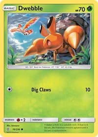 Dwebble - SM - Unified Minds - Pokemon card