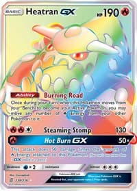 Heatran GX (Secret) - SM - Unified Minds - Pokemon card