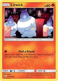 Litwick (27) - SM - Unified Minds - Pokemon card