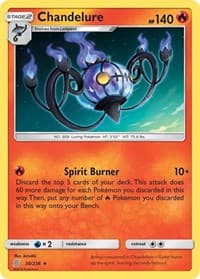 Chandelure - SM - Unified Minds - Pokemon card