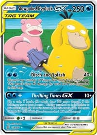 Slowpoke & Psyduck GX (Alternate Full Art) - SM - Unified Minds - Pokemon card