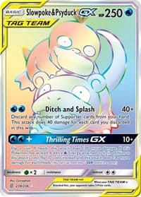 Slowpoke & Psyduck GX (Secret) - SM - Unified Minds - Pokemon card