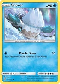 Snover - SM - Unified Minds - Pokemon card