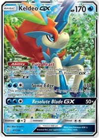 Keldeo GX - SM - Unified Minds - Pokemon card