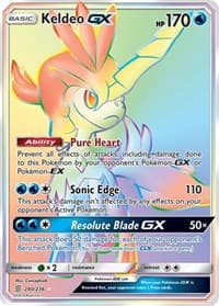 Keldeo GX (Secret) - SM - Unified Minds - Pokemon card