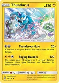 Thundurus - SM - Unified Minds - Pokemon card