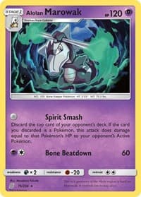 Alolan Marowak - SM - Unified Minds - Pokemon card