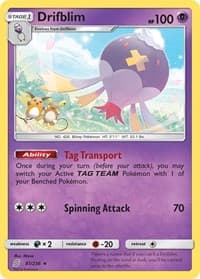 Drifblim - SM - Unified Minds - Pokemon card