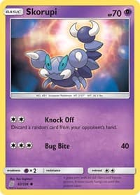 Skorupi - SM - Unified Minds - Pokemon card