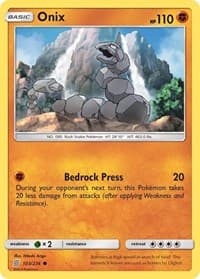 Onix - SM - Unified Minds - Pokemon card