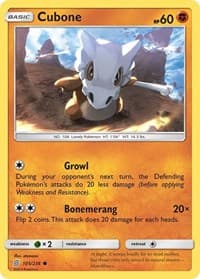 Cubone - SM - Unified Minds - Pokemon card