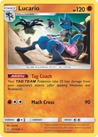 Lucario - SM - Unified Minds - Pokemon card