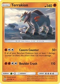 Terrakion - SM - Unified Minds - Pokemon card