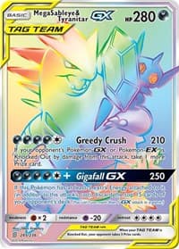Mega Sableye & Tyranitar GX (Secret) - SM - Unified Minds - Pokemon card