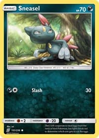 Sneasel - SM - Unified Minds - Pokemon card