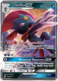 Weavile GX - SM - Unified Minds - Pokemon card