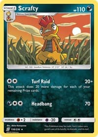 Scrafty - SM - Unified Minds - Pokemon card