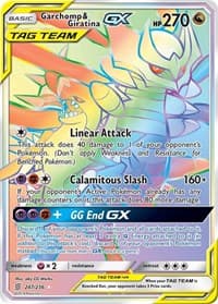 Garchomp & Giratina GX (Secret) - SM - Unified Minds - Pokemon card