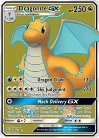 Dragonite GX (Full Art) - SM - Unified Minds - Pokemon card