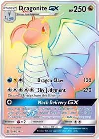 Dragonite GX (Secret) - SM - Unified Minds - Pokemon card