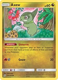 Axew - SM - Unified Minds - Pokemon card