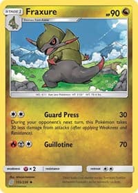 Fraxure - SM - Unified Minds - Pokemon card