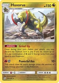 Haxorus - SM - Unified Minds - Pokemon card