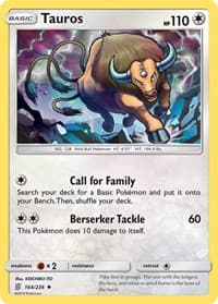 Tauros - SM - Unified Minds - Pokemon card