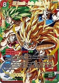 SS3 Scramble - Raditz, Vegeta & Broly - Assault of the Saiyans - Dragon Ball Super: Masters card
