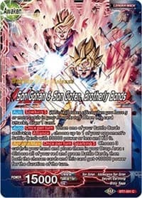 Son Gohan // Son Gohan & Son Goten, Brotherly Bonds - Assault of the Saiyans Pre-Release Cards - Dragon Ball Super: Masters card