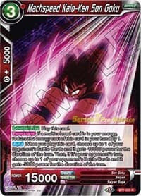 Machspeed Kaio-Ken Son Goku - Assault of the Saiyans Pre-Release Cards - Dragon Ball Super: Masters card