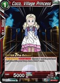 Coco, Village Princess - Assault of the Saiyans Pre-Release Cards - Dragon Ball Super: Masters card