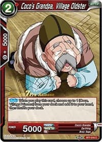 Coco's Grandpa, Village Oldster - Assault of the Saiyans Pre-Release Cards - Dragon Ball Super: Masters card