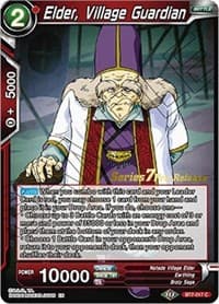 Elder, Village Guardian - Assault of the Saiyans Pre-Release Cards - Dragon Ball Super: Masters card