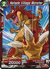 Natade Village Monster - Assault of the Saiyans Pre-Release Cards - Dragon Ball Super: Masters card