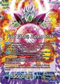 Goku Black & Zamasu // Fused Zamasu, Supreme Strike - Assault of the Saiyans Pre-Release Cards - Dragon Ball Super: Masters card
