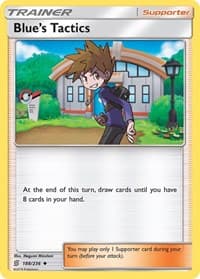 Blue's Tactics - SM - Unified Minds - Pokemon card