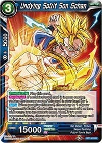 Undying Spirit Son Gohan - Assault of the Saiyans Pre-Release Cards - Dragon Ball Super: Masters card