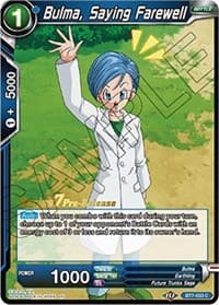Bulma, Saying Farewell - Assault of the Saiyans Pre-Release Cards - Dragon Ball Super: Masters card
