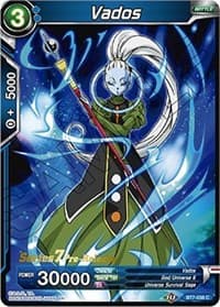 Vados - Assault of the Saiyans Pre-Release Cards - Dragon Ball Super: Masters card