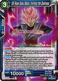 SS Rose Goku Black, Inviting the Darkness - Assault of the Saiyans Pre-Release Cards - Dragon Ball Super: Masters card