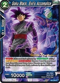 Goku Black, Evil's Accomplice - Assault of the Saiyans Pre-Release Cards - Dragon Ball Super: Masters card