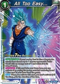 All Too Easy... - Assault of the Saiyans Pre-Release Cards - Dragon Ball Super: Masters card